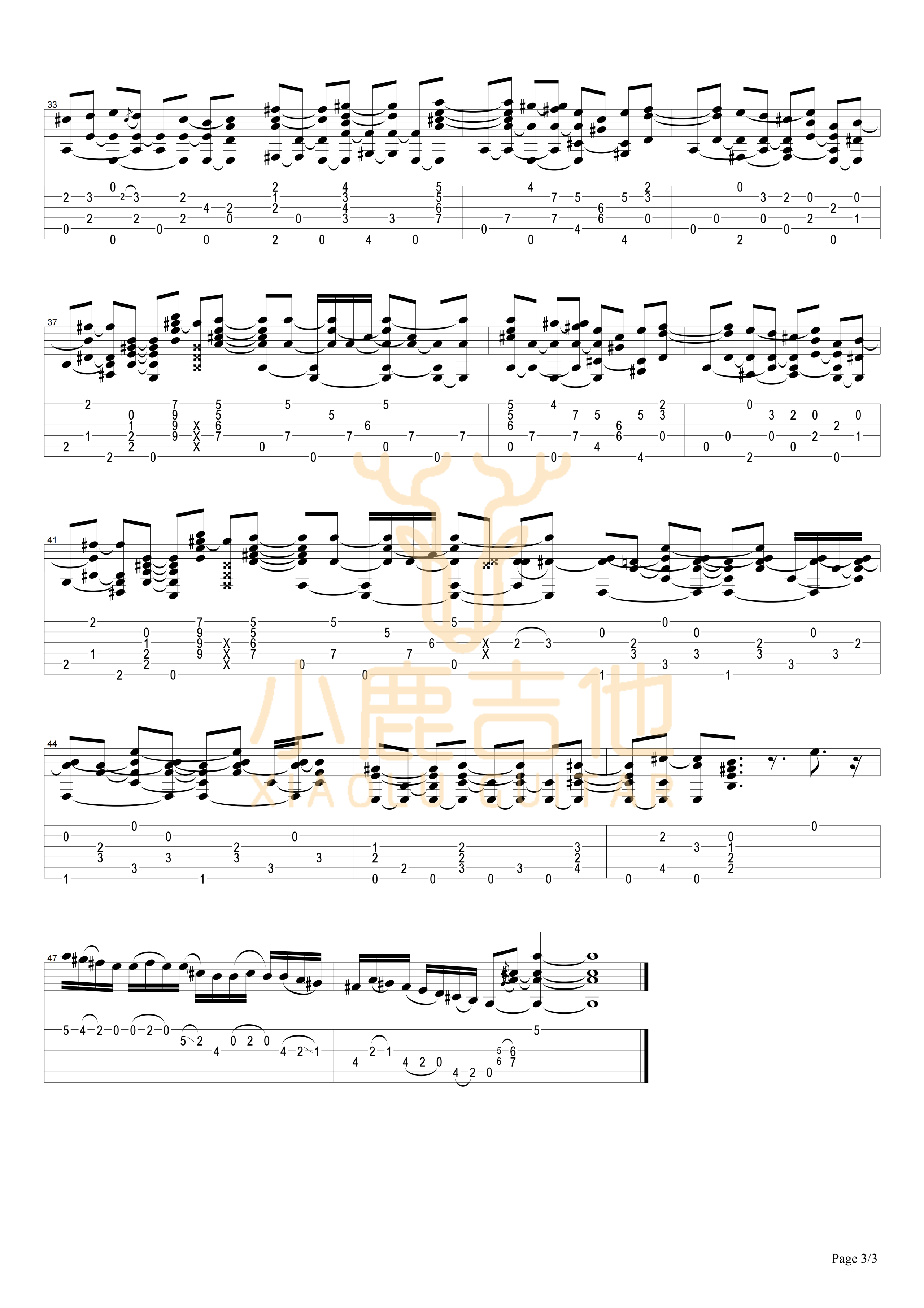 Mr Guitar-Tommy Emmanuel指弹吉他谱(小鹿吉他)