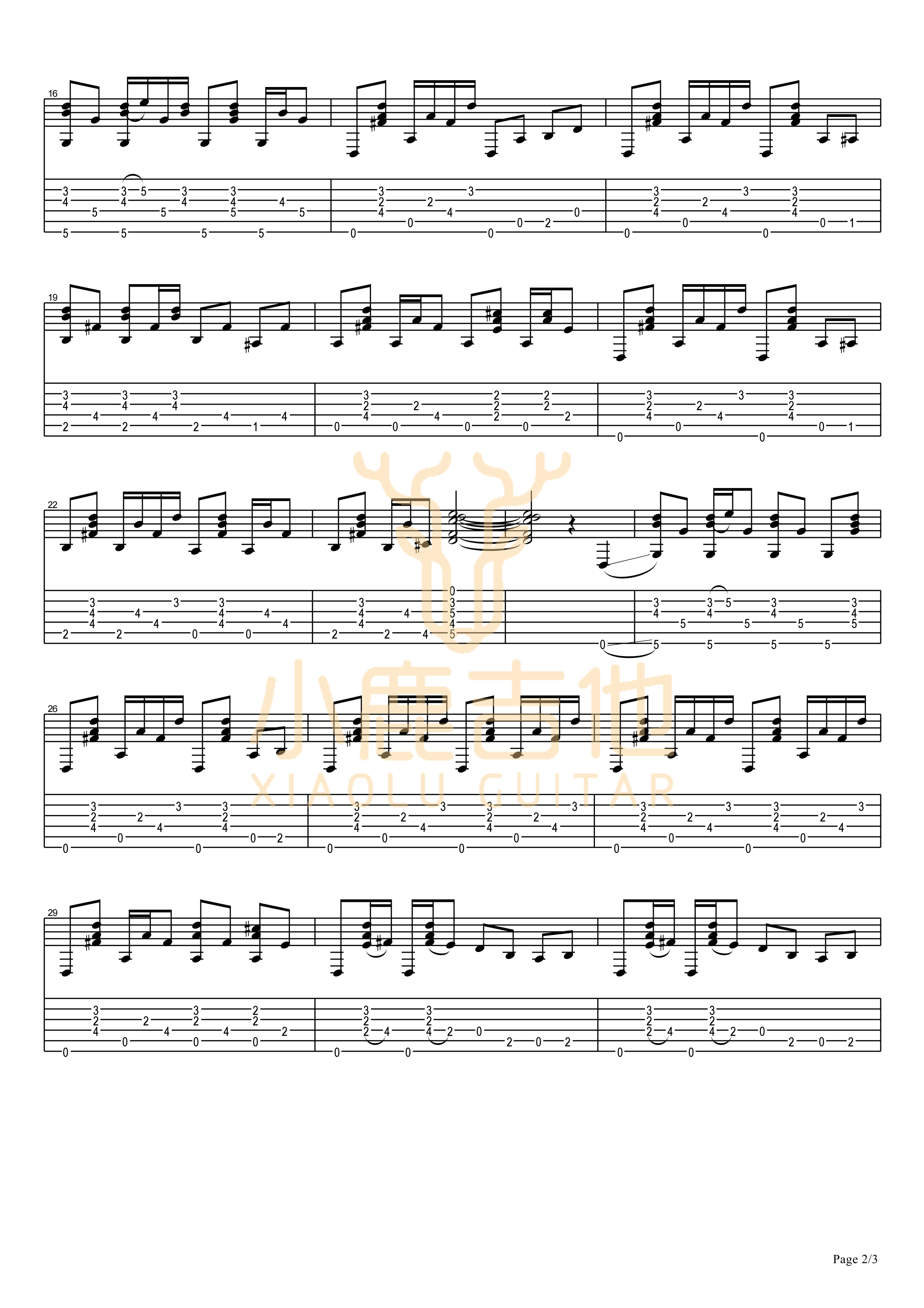 Do I Ever Cross Your Mind-Tommy Emmanuel指弹吉他谱_小鹿吉他