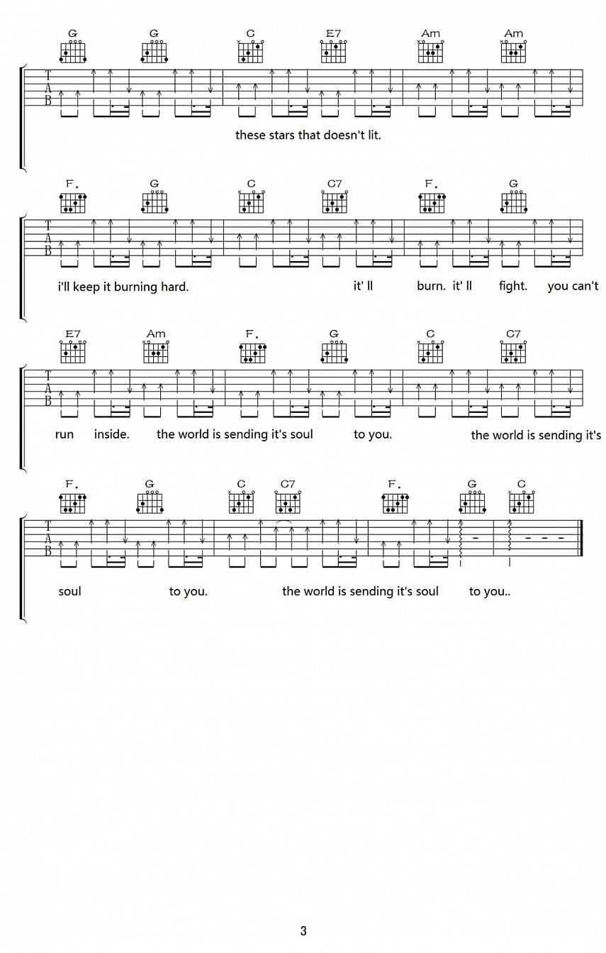 send吉他谱 C调附前奏_超越琴行编配_V.A.