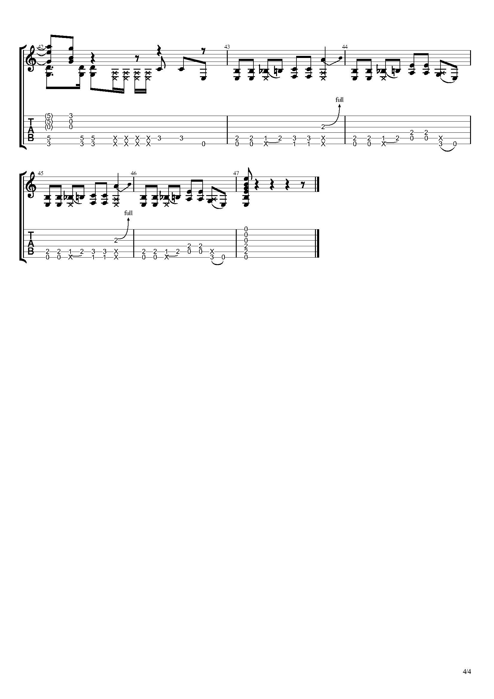 涅槃乐队Smells Like Teen Spirit吉他谱_附吉他教学视频Cast From Pan