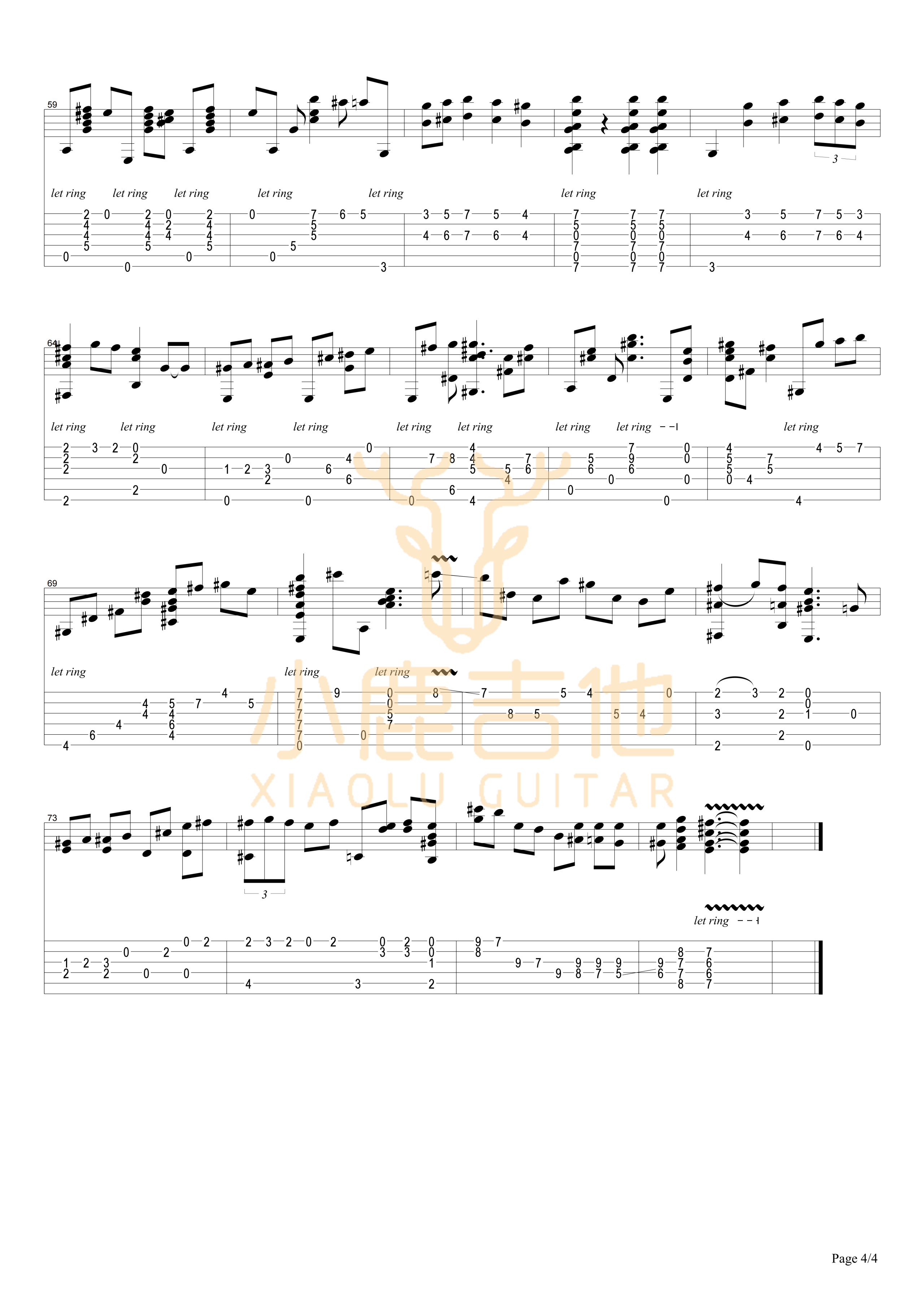 Ol Brother Hubbard-Tommy Emmanuel指弹吉他谱(小鹿吉他)