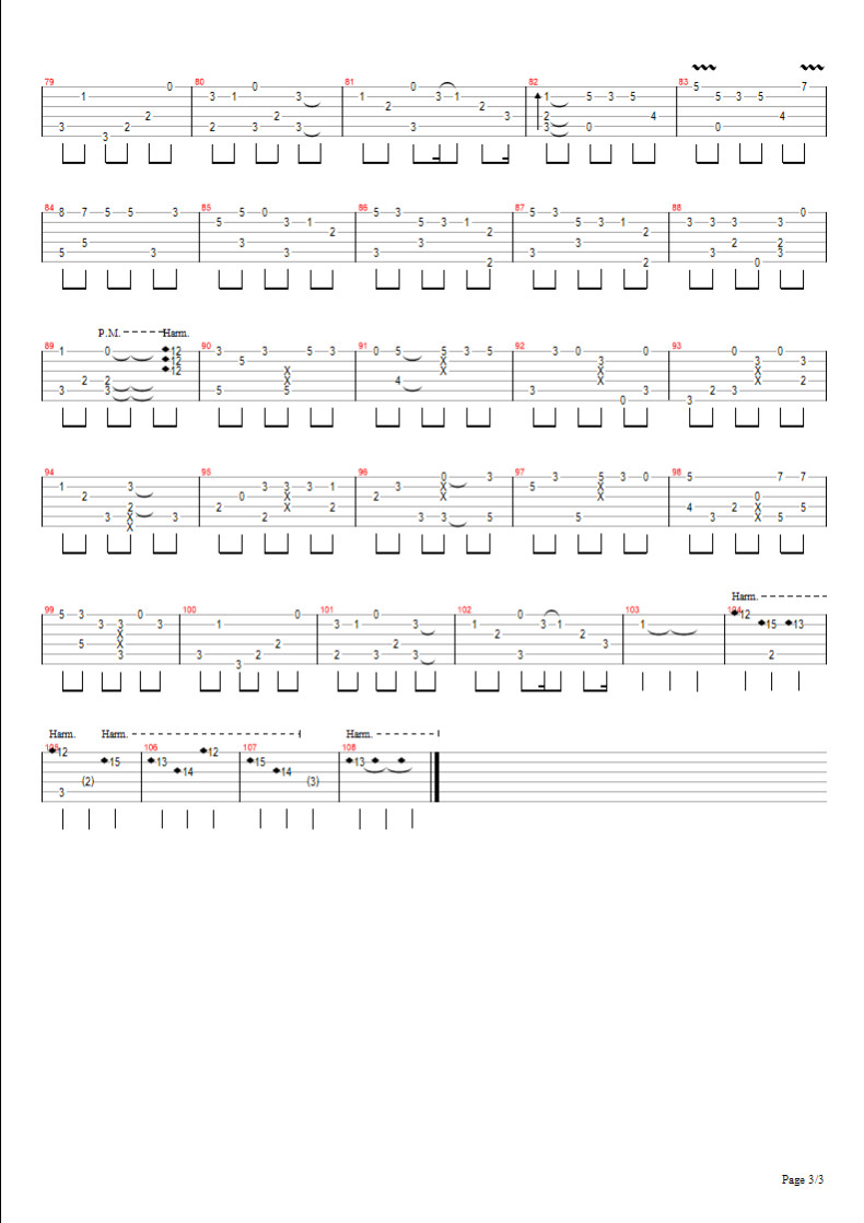 燕归巢指弹吉他谱 原调六线谱_清流指弹编配_许嵩