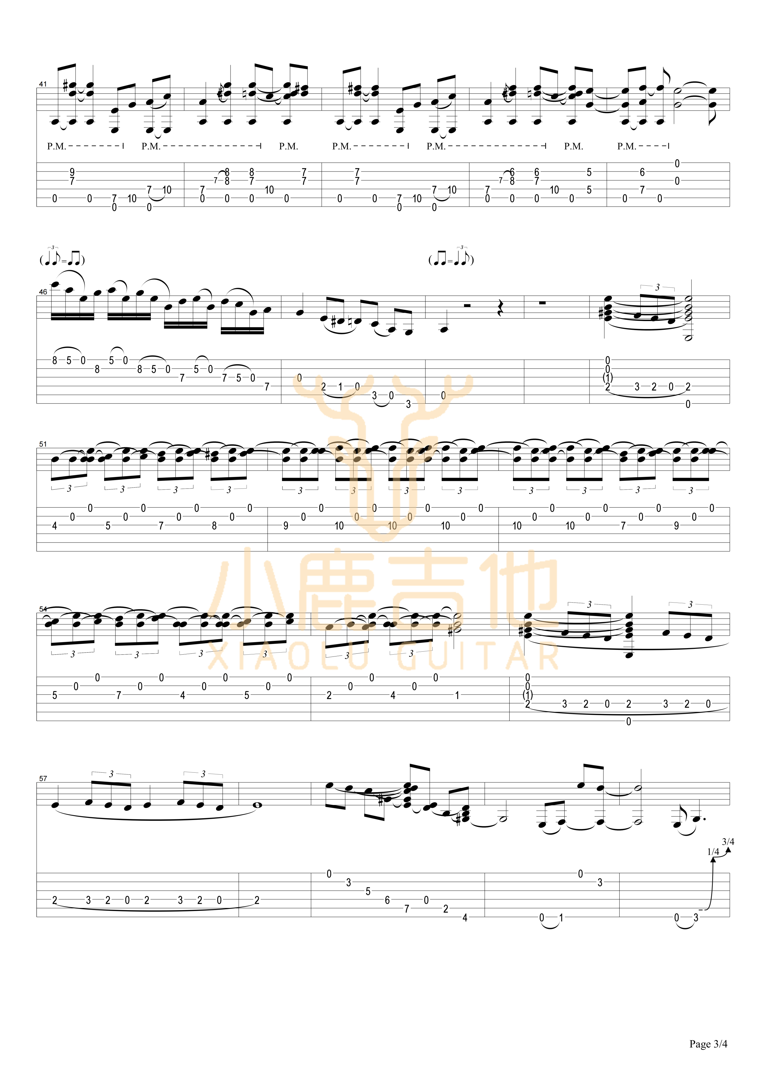 House Of The Rising Sun-fragment-Tommy Emmanuel指弹吉他谱