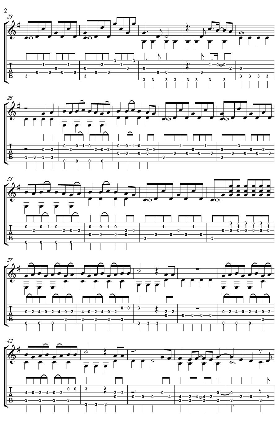 前前世世指弹谱 附演示_Gtp格式_RADWIMPS