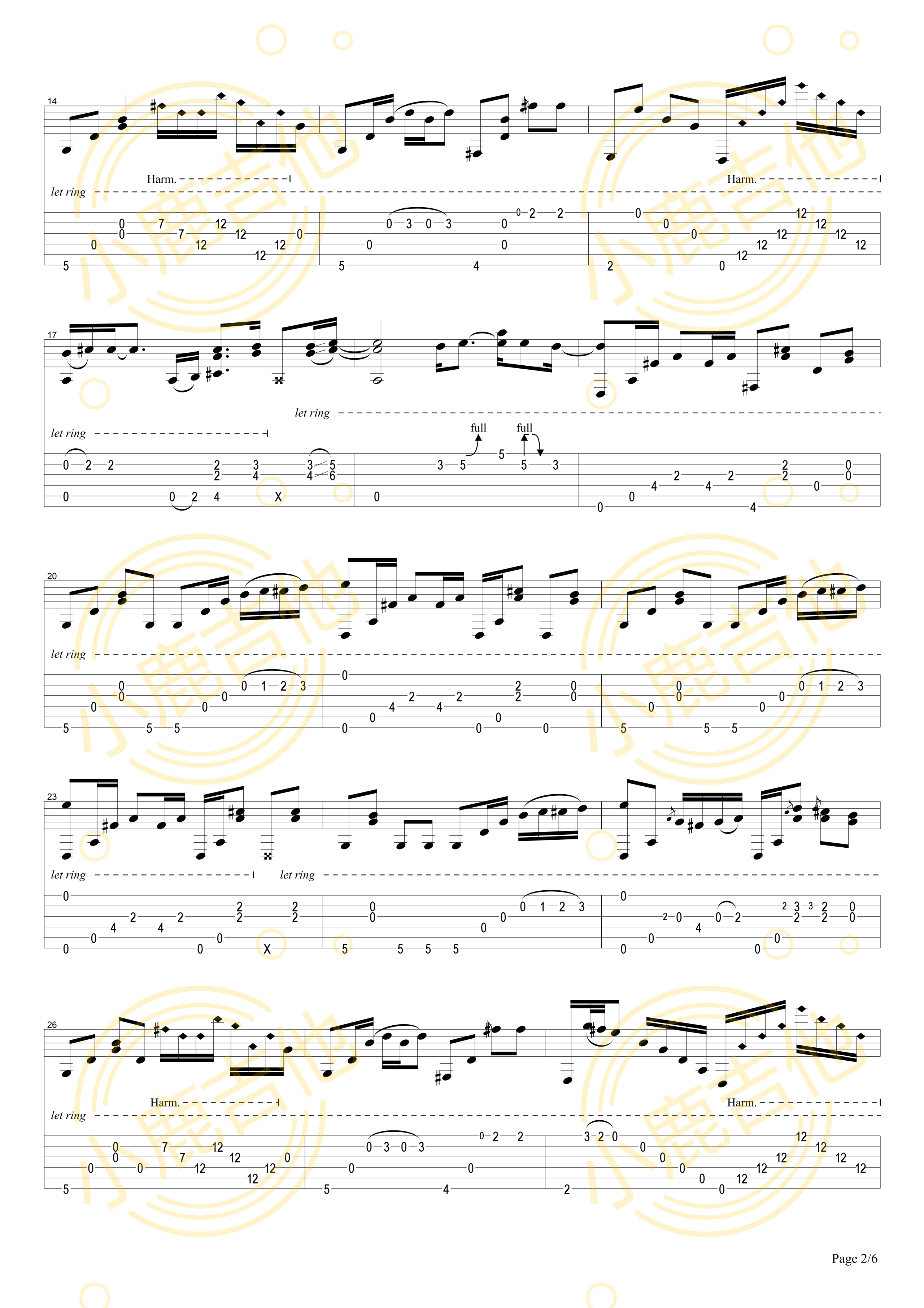 Imagine Live On Youtube - Tommy Emmanuel指弹吉他谱（小鹿吉他）