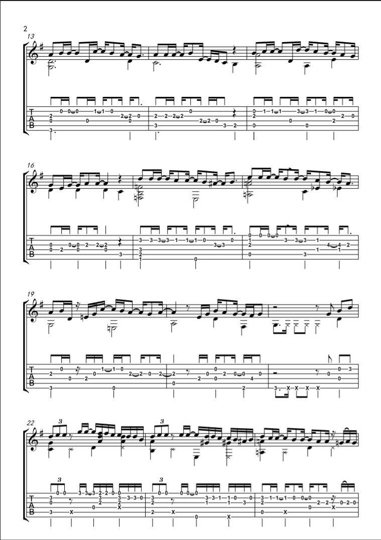 喜帖街指弹谱 精选版_附视频_谢安琪