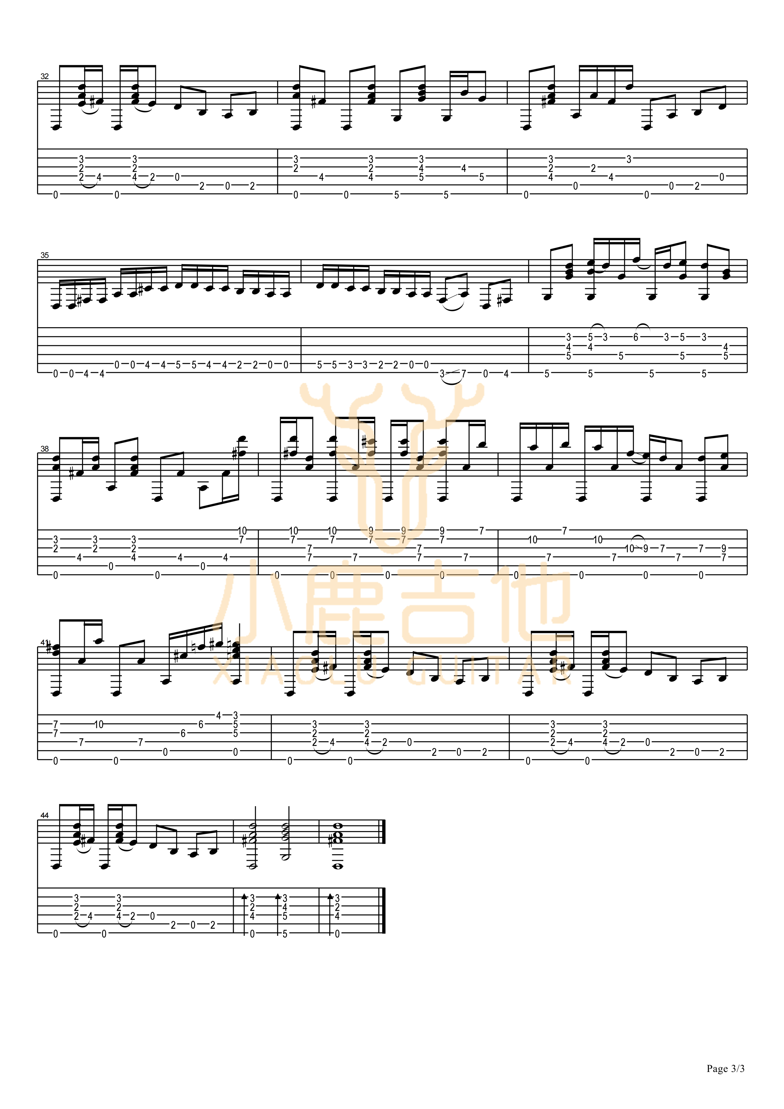 Do I Ever Cross Your Mind-Tommy Emmanuel指弹吉他谱_小鹿吉他