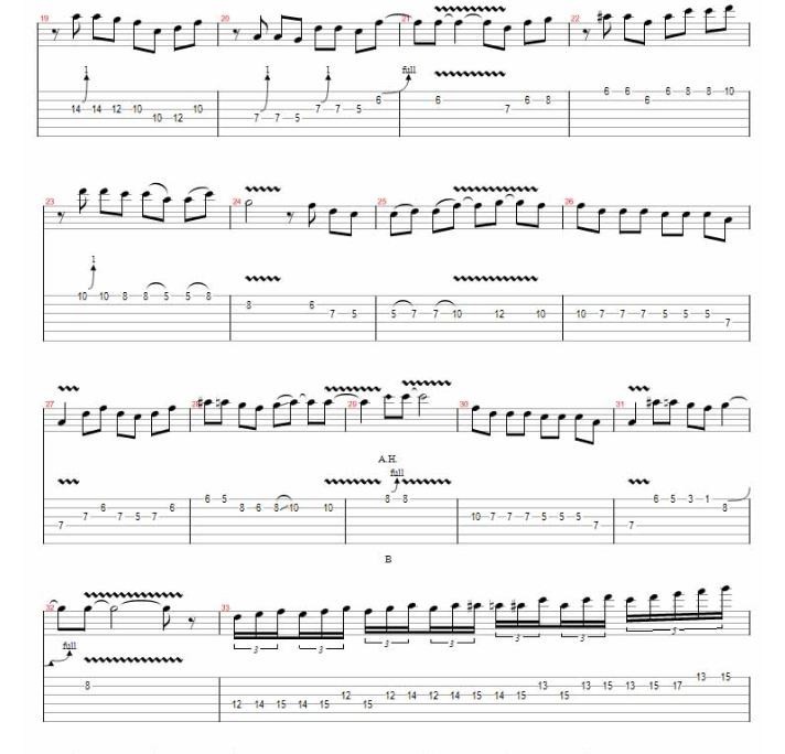 北京胡同指弹谱 原调六线谱_高清版_肖梦婷