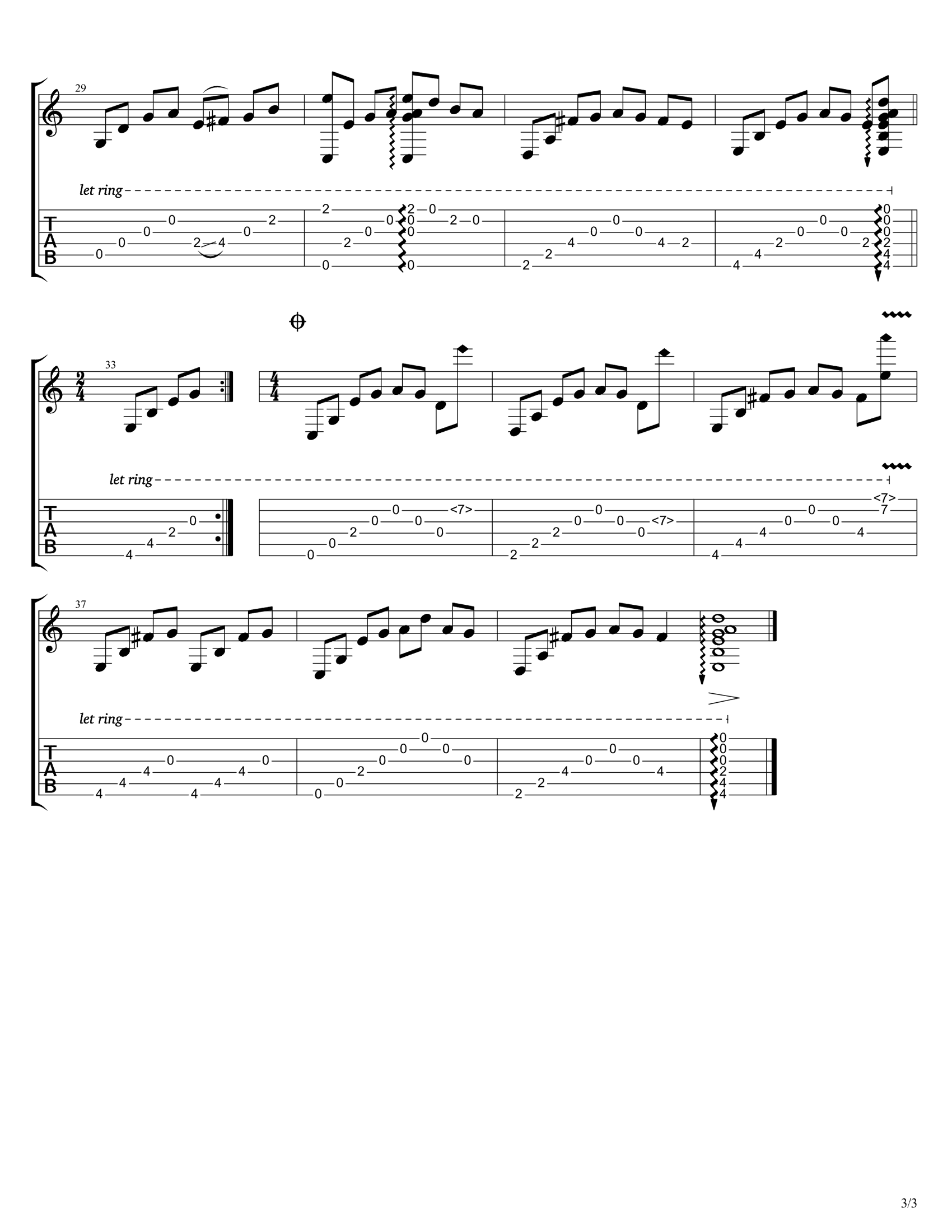 夜的钢琴曲五吉他指弹谱_附指弹演示_石进