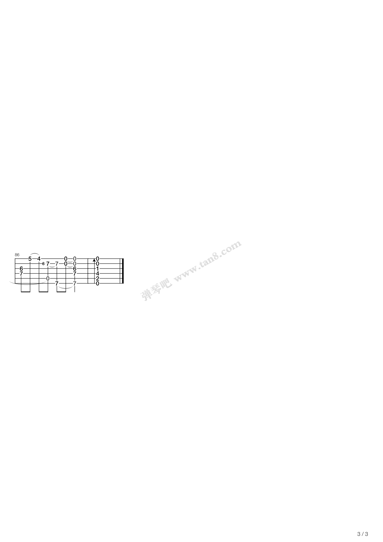 mombasa指弹谱 C调精选版_弹琴吧编配_Tommy Emmanuel