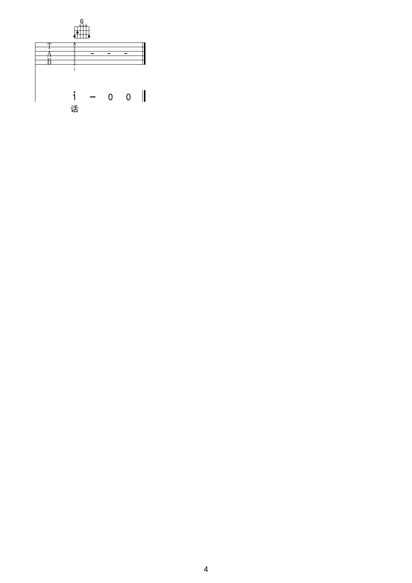 后来遇见他吉他谱 F调女生版_革命吉他编配_胡66