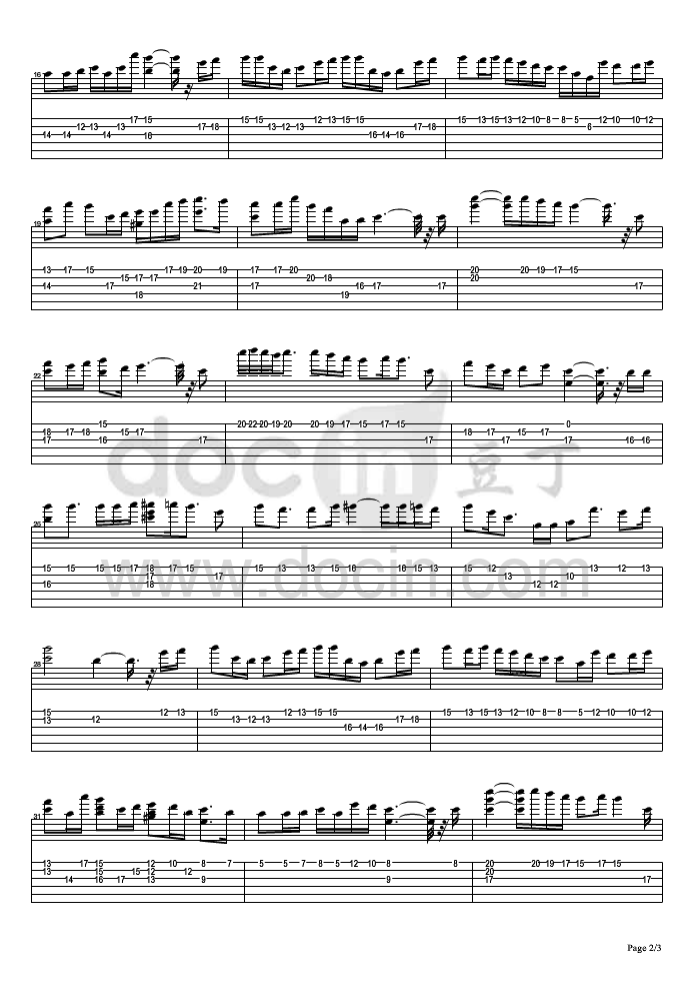 争气指弹谱 原调六线谱_豆丁网编配_容祖儿