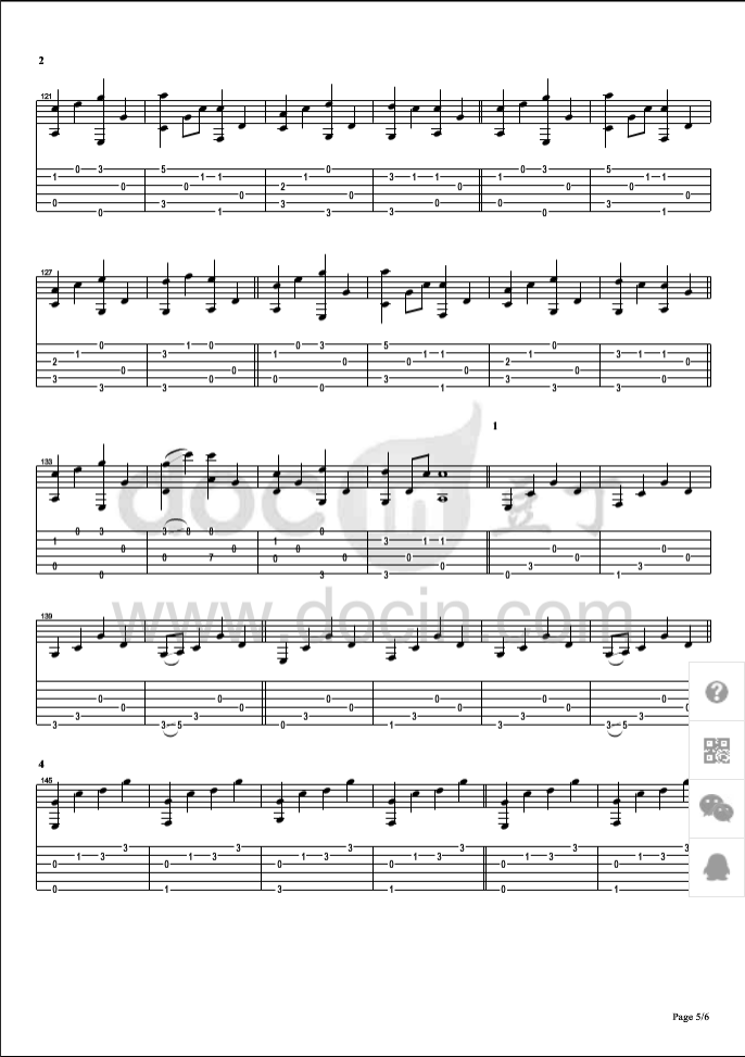 alice吉他指弹谱 原调_六线谱_初音未来