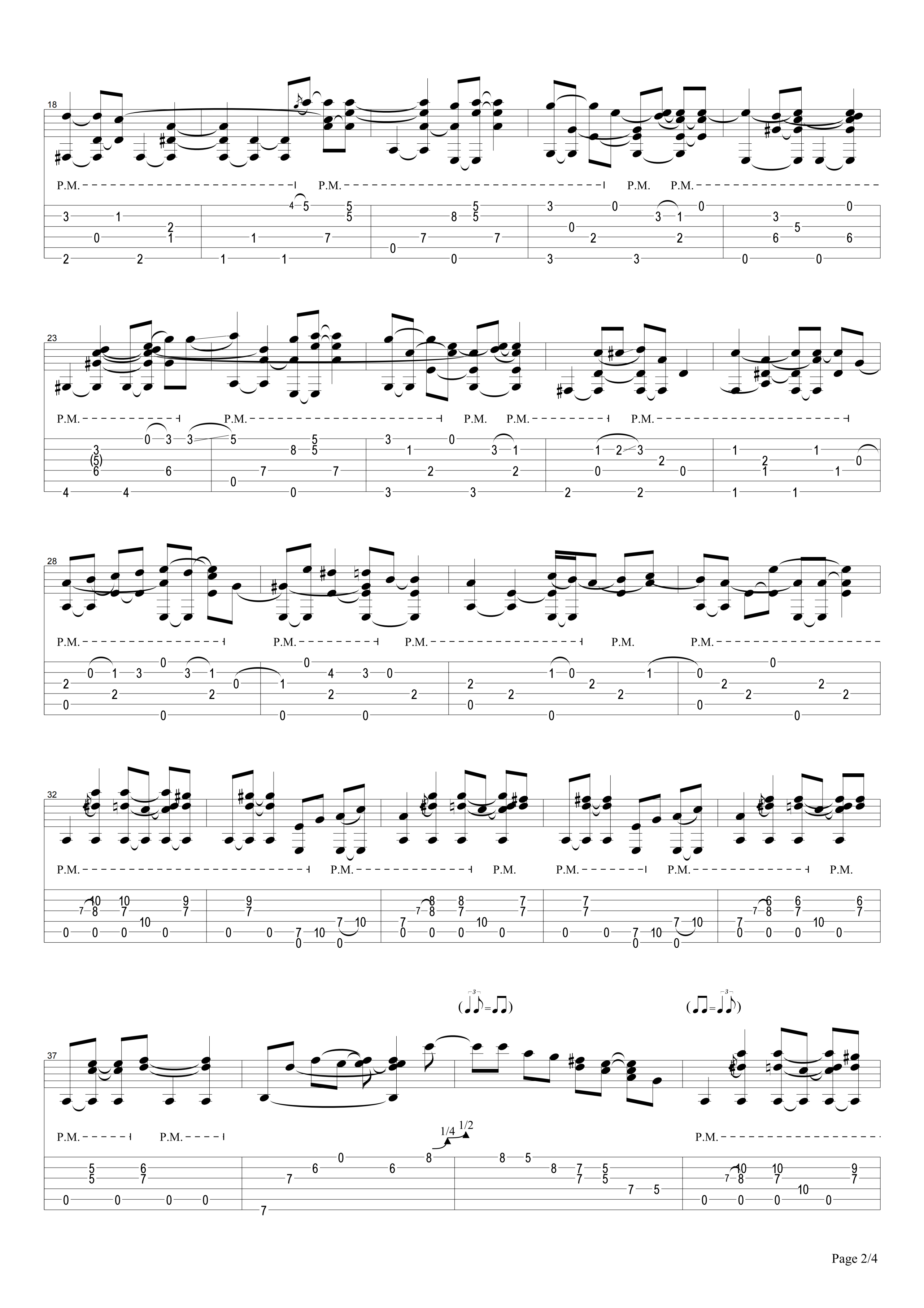 House Of The Rising Sun-fragment-Tommy Emmanuel指弹吉他谱