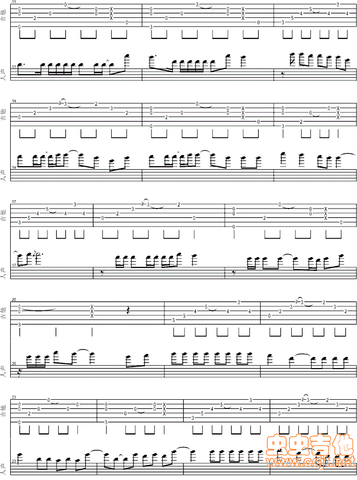 谎言吉他谱 G调即兴版_虫虫吉他编配_Bigbang