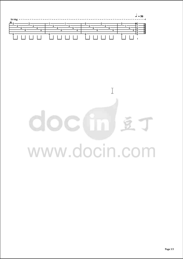 Yukata吉他指弹谱 E调_豆丁网编配_城直树