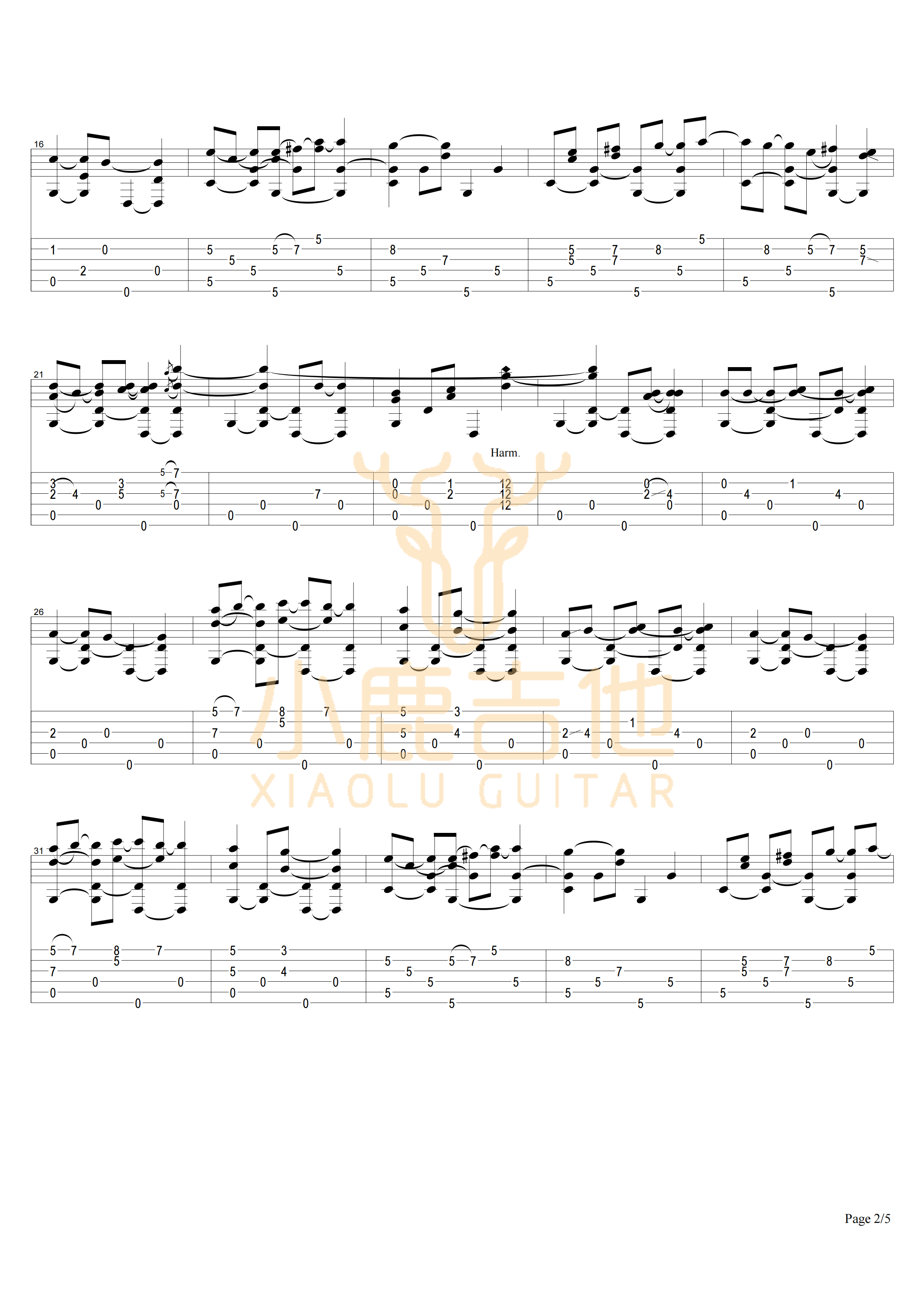 COWBOY'S DREAM-Tommy Emmanuel指弹吉他谱_小鹿吉他