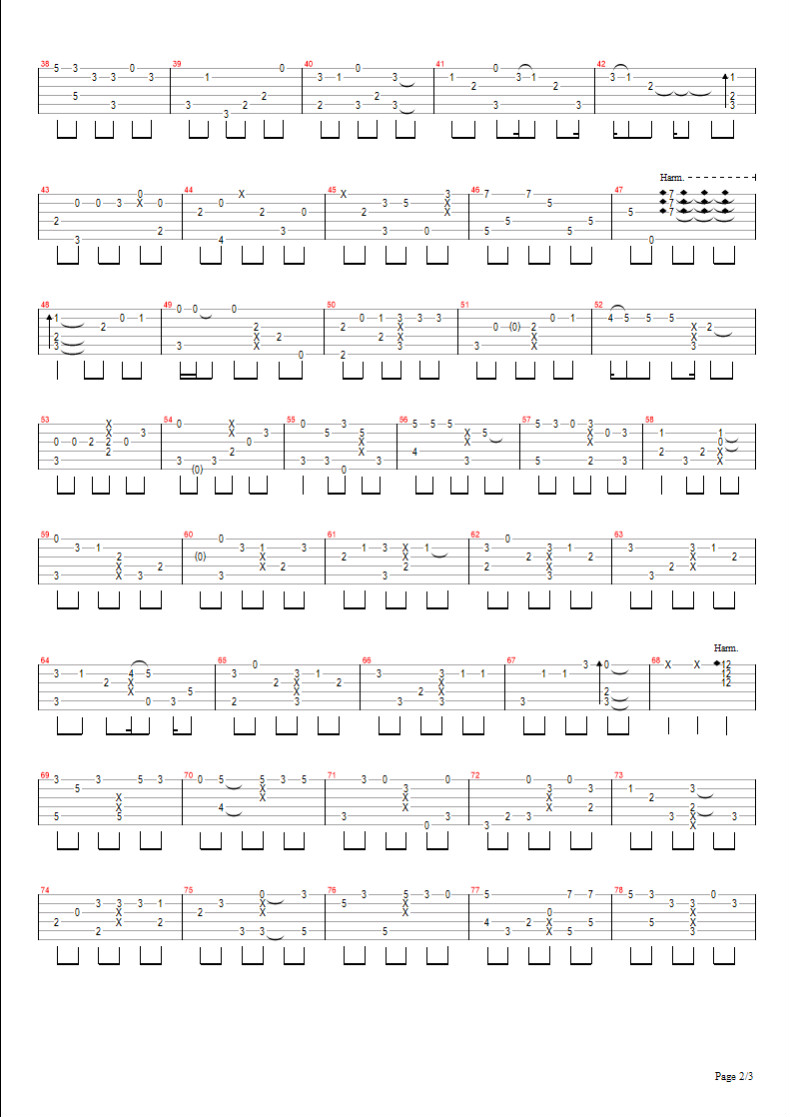 燕归巢指弹吉他谱 原调六线谱_清流指弹编配_许嵩