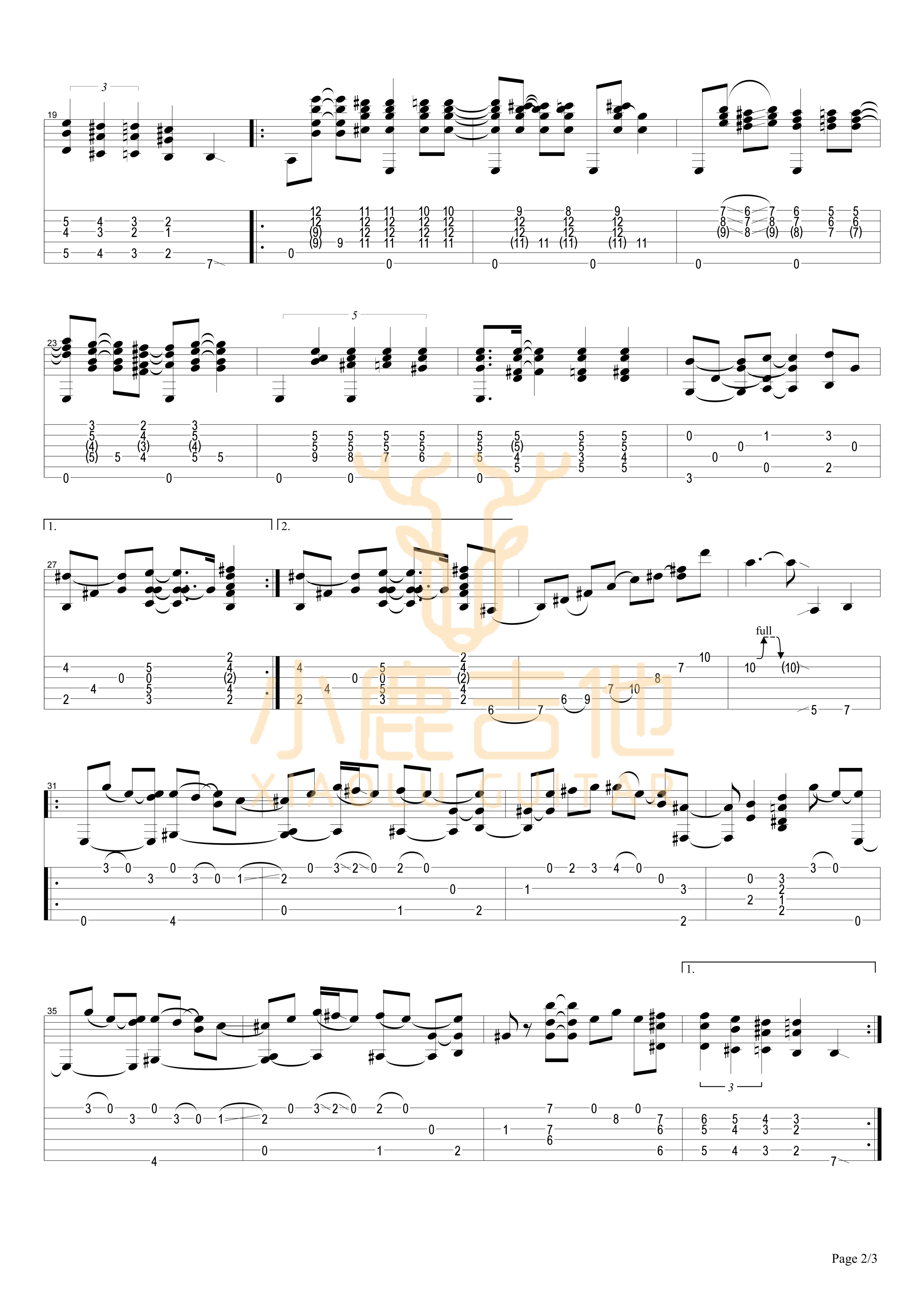 Jack Magic-Tommy Emmanuel指弹吉他谱(小鹿吉他)