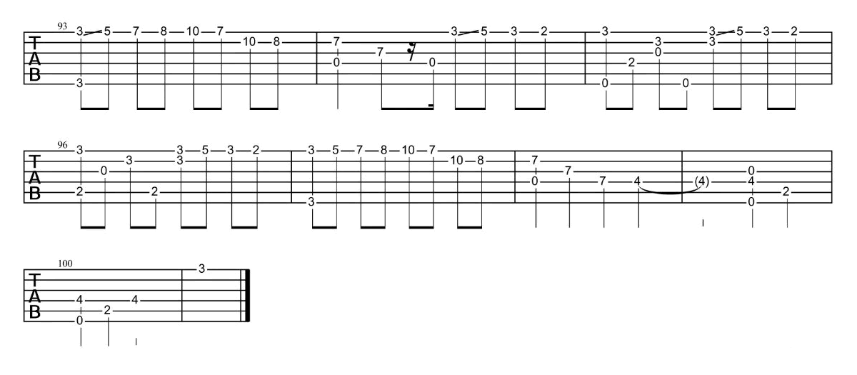 你的心河指弹谱 原调六线谱_高清版_陈嘉盈