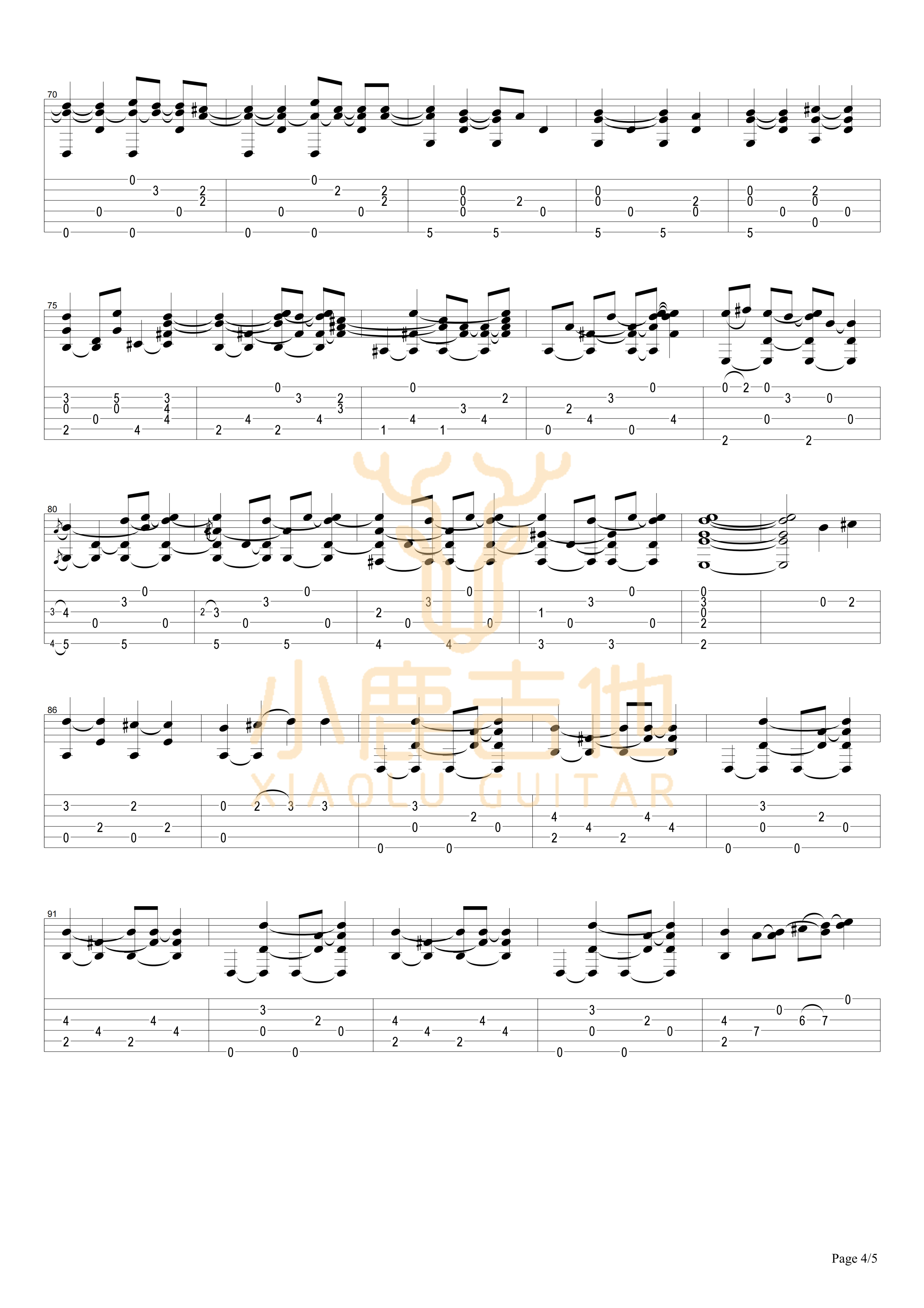 Halfway Home-Tommy Emmanuel指弹吉他谱