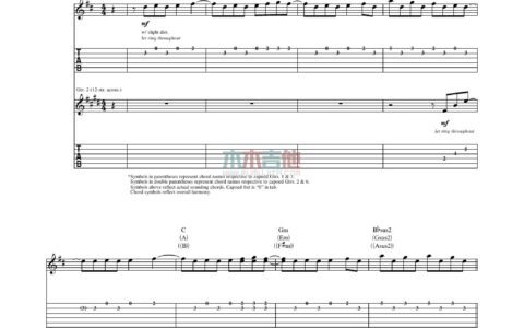 Fearless吉他谱 A调女生版_木木吉他编配_Taylor Swift