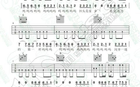 过江吉他谱 G调扫弦版_胡Sir吉他编配_高进/小沈阳