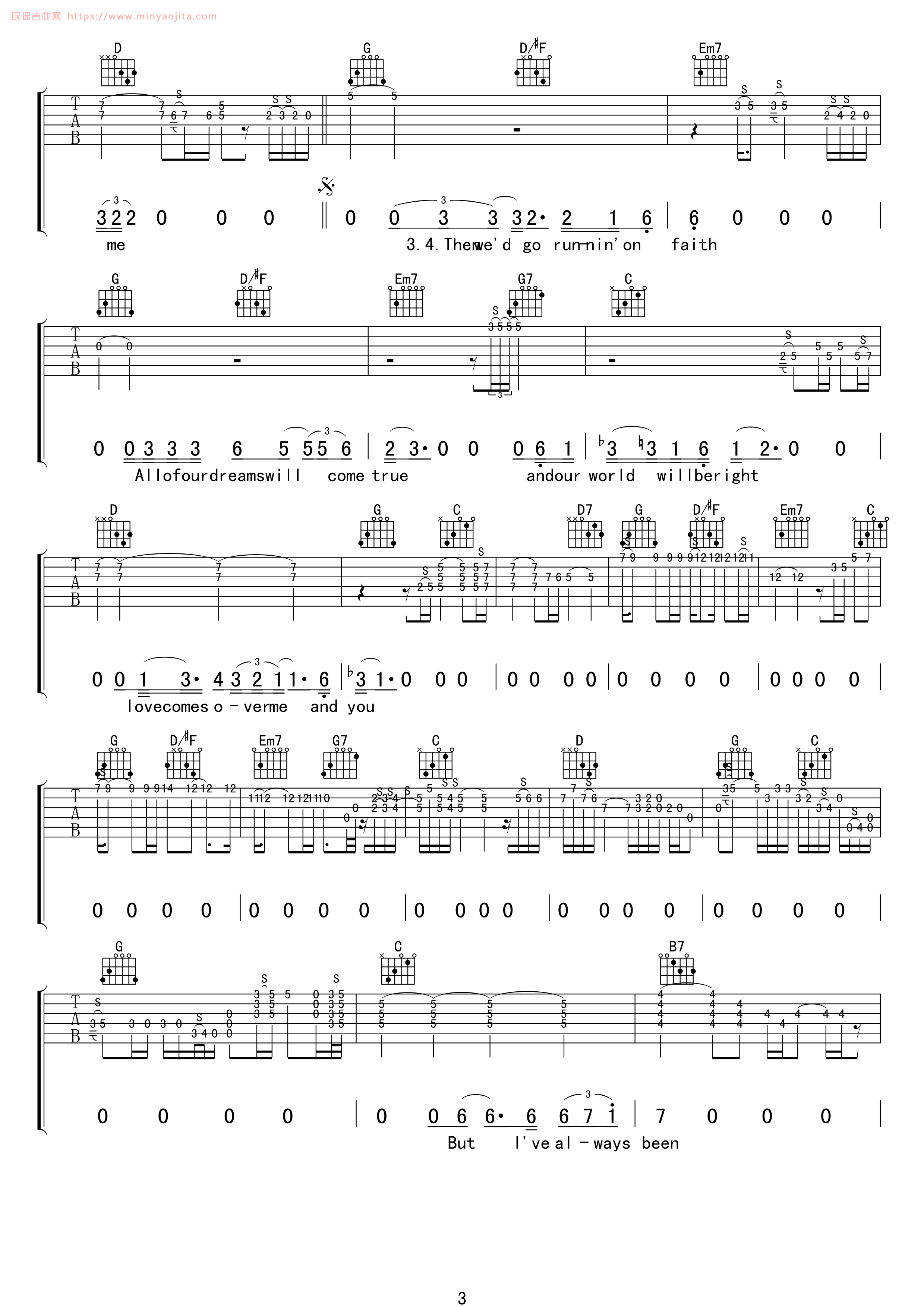 Running on Faith吉他谱 G调精选版_17吉他编配_Eric Clapton