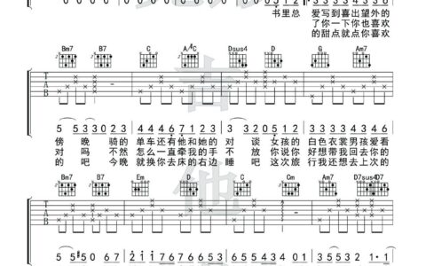 慢慢喜欢你吉他谱 G调附前奏版_完形吉他编配_莫文蔚