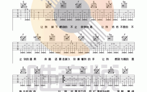 写给成都的歌吉他谱 C调附演示_唯音悦编配_赵雷