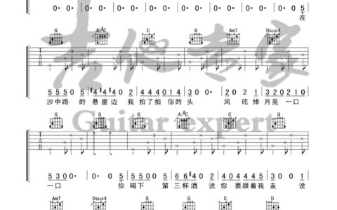六层楼吉他谱 G调简单版_音艺吉他编配_宋冬野