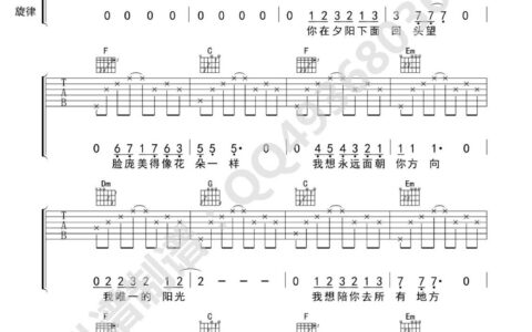 还好有你吉他谱 C调简单版_品冠