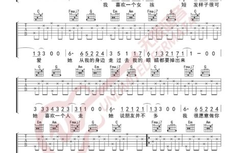 鸽子吉他谱 C调简单版_无限延音编配_徐秉龙