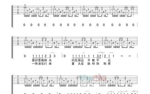 破吉他吉他谱 E调_彼岸吉他编配_张震岳