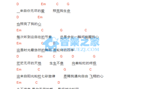 救赎之旅吉他谱 B调和弦谱_音乐之家编配_许巍