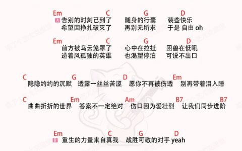 进阶吉他谱 G调和弦谱_喵了个艺编配_林俊杰