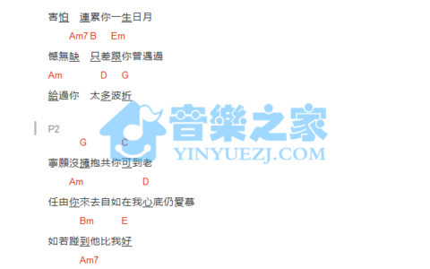 祝君好吉他谱 C调和弦谱_音乐之家编配_张智霖