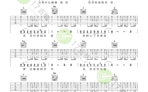 蓝莲花吉他谱 D调附演示版_悠音吉他课堂编配_许巍