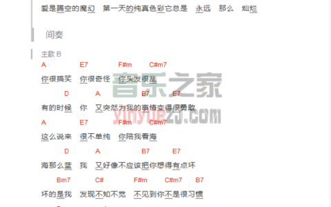 第一天吉他谱 C调和弦谱_音乐之家编配_孙燕姿